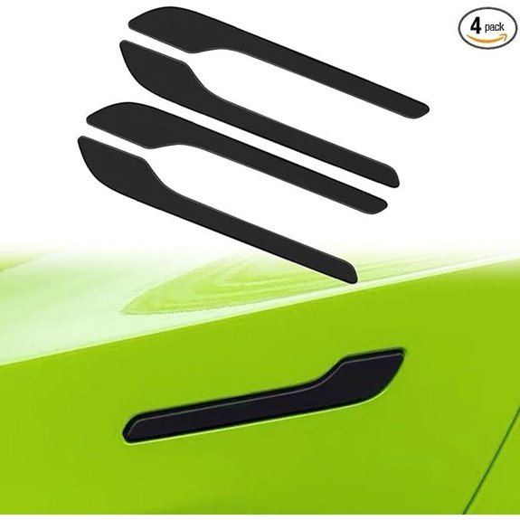 Tesla Door Handle Protective Stickers (4-Pack Matte Black)