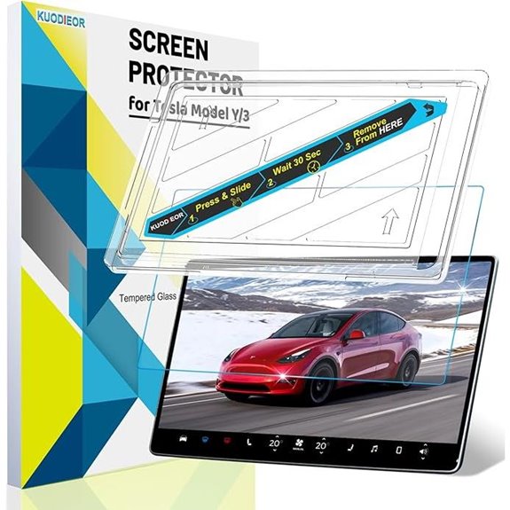 Tesla Model Y/3 Matte Tempered Glass Screen Protector Kit
