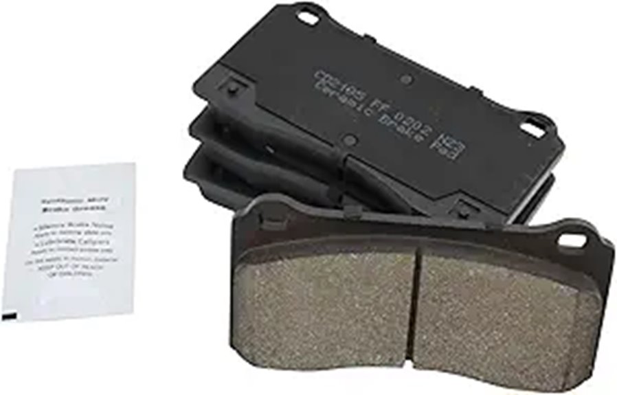 TRQ Front Brake Pads Ceramic Compatible with 2017-2022 Tesla 3 2020-2021 Y