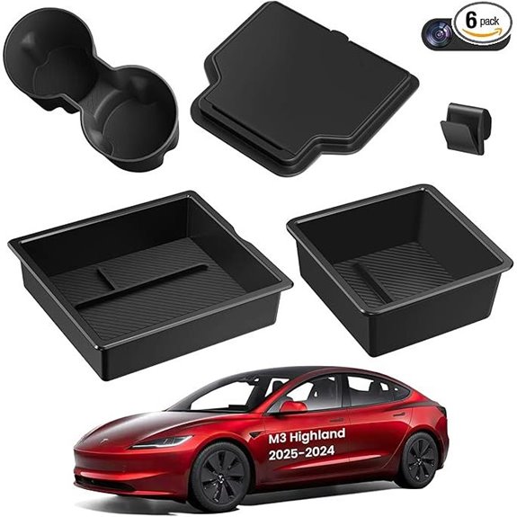 Tesla Model 3 Center Console Organizer (6PCS)