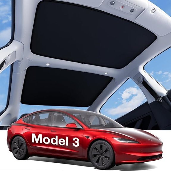 Wigoo Tesla Model 3 Sunshade Roof with Heat Reflection