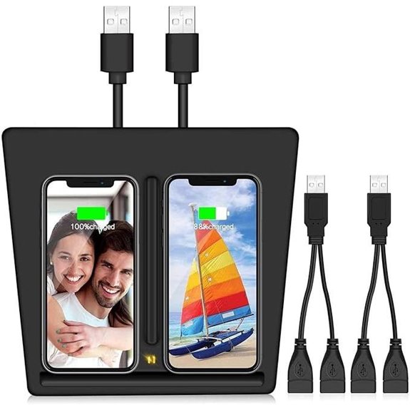 VXDAS Dual 10W Wireless Charger for Tesla Model 3