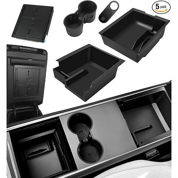 WinDu 5PCS Tesla Model 3/Y Center Console Organizer