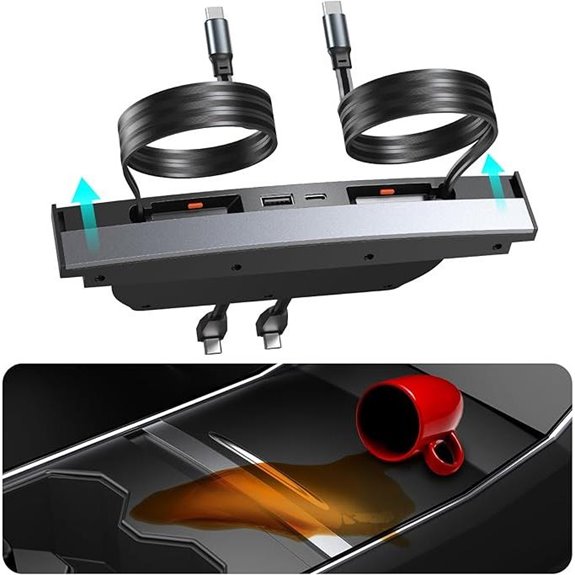 Tesla USB Hub for Model 3 & Y Waterproof 4 Ports