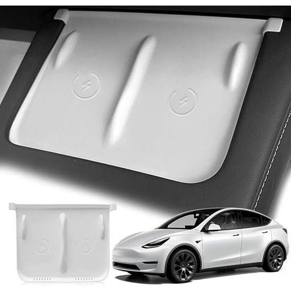 Center Wireless Charging Pad for Tesla Model 3/Y (White)