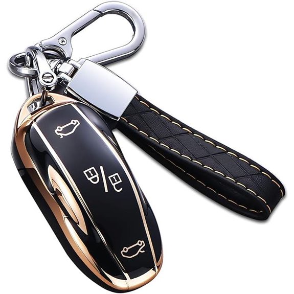 Tesla Model X Key Fob Cover with Keychain