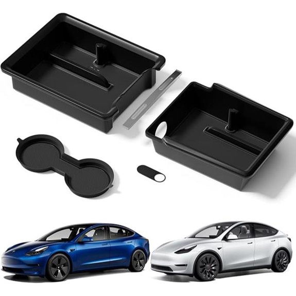 Tesla Model Y & 3 Center Console Organizer Trays