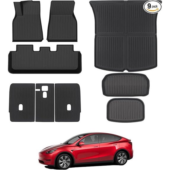 Tesla Model Y 9PCS All-Weather Floor Mat Set
