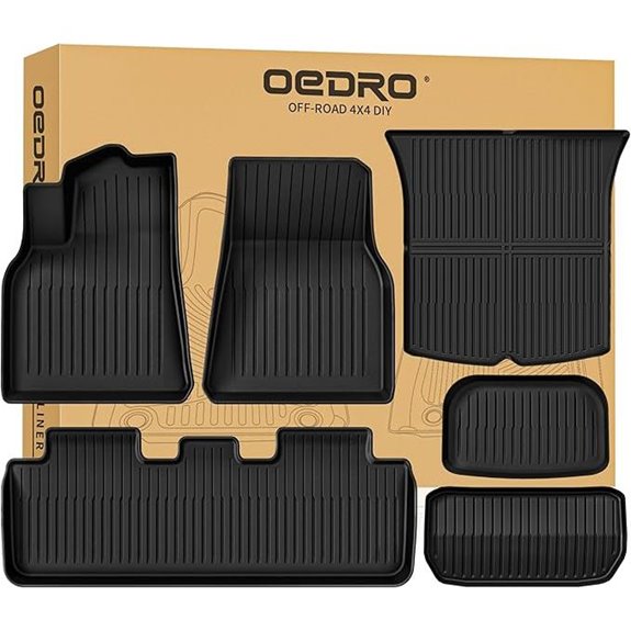 OEDRO Floor Mats for Tesla Model Y 6-Piece Set
