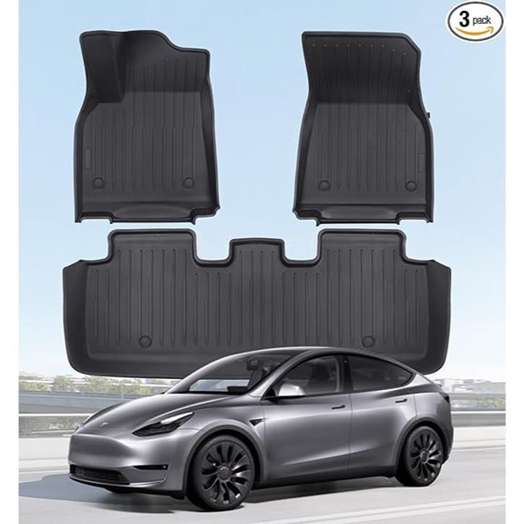 Tesla Model Y 5-Seat All-Weather Floor Mats (2020-2024)