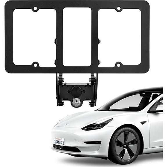 Tesla Model Y/3 No-Drill Front License Plate Mount