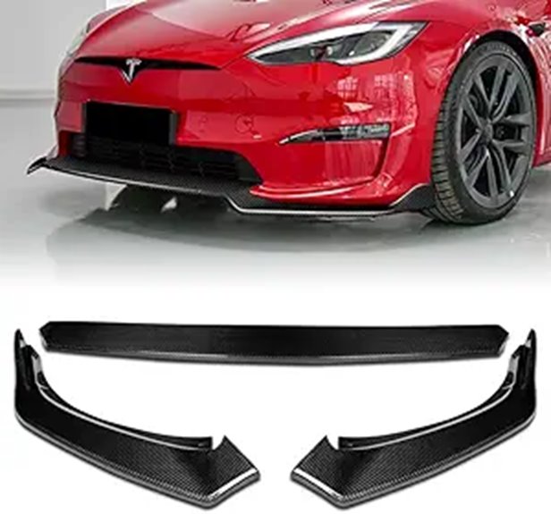 Q1-TECH Carbon Fiber Front Bumper Lip for Tesla S