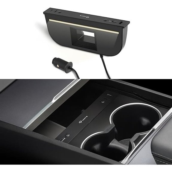 Tesla Model 3/Y USB Charging Hub with Retractable Cable