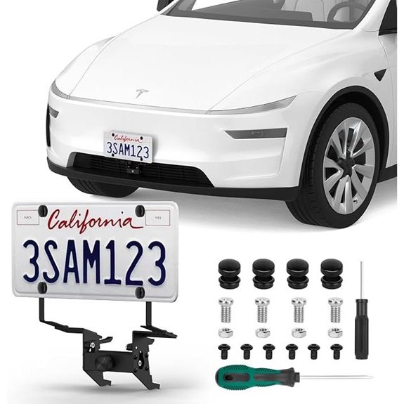 Tesla Model Y Juniper License Plate Mount with Anti-Theft