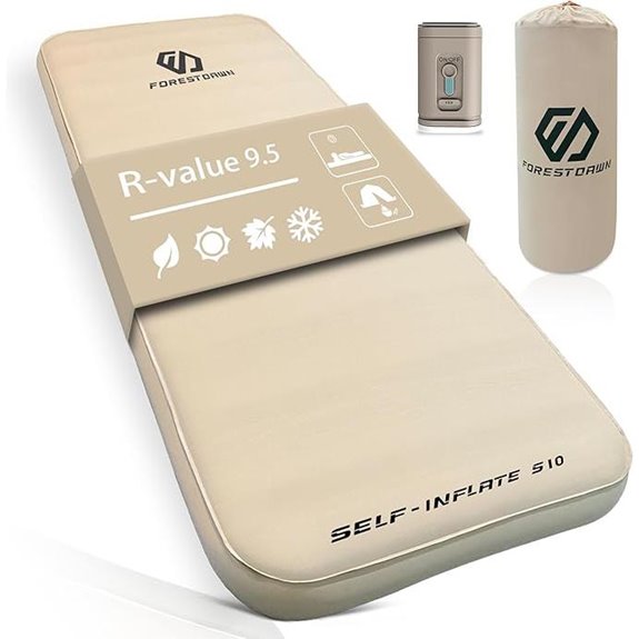 Self-Inflating Extra Thick Memory Foam Camping Pad