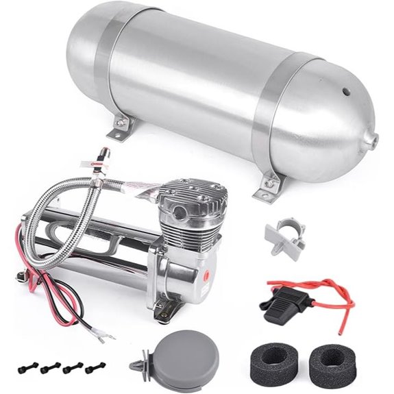 3 Gallon Aluminum Air Tank with 200PSI Compressor Kit