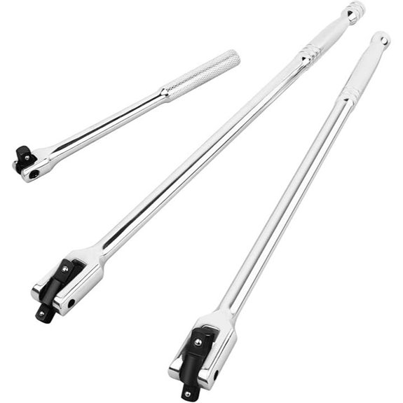 MAXPOWER 3-Piece Breaker Bar Set with Dual Drive