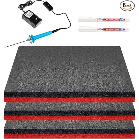 Gisafai 3-Piece Toolbox Foam Organizer Set