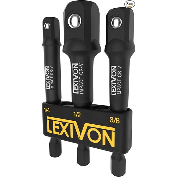 LEXIVON Impact Socket Adapter Set (3 Pieces)