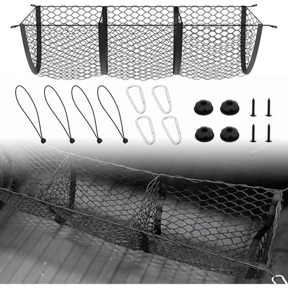 3-Pocket Truck Bed Cargo Net with Bungees