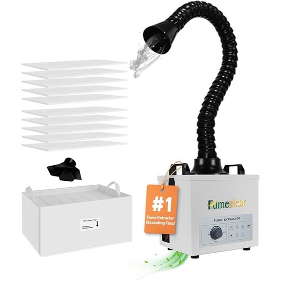 FumeClear Solder Fume Extractor with 3-Stage Filtration