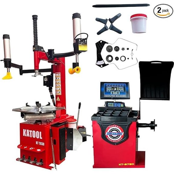 Tire Changer and Balancer Combo Kit