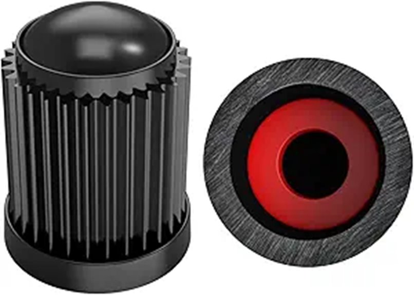 30 Pack Tire Valve Stem Caps with Rubber Ring