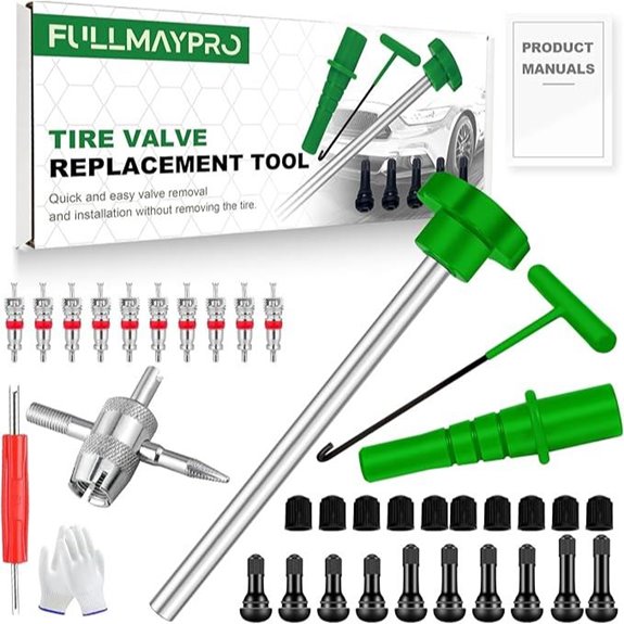 38PCS Tire Valve Stem Core Replacement Tool Kit