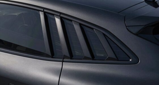 top car rear window louvers