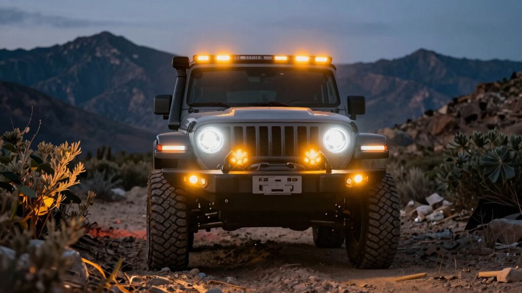 top off road ditch lights