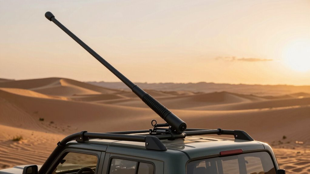 top off road radio antennas