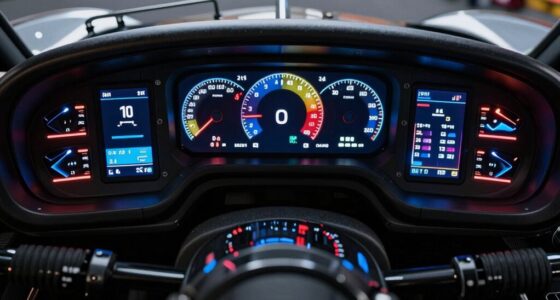 top race car digital displays