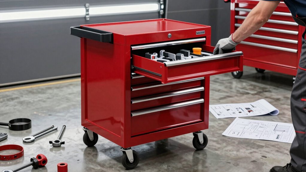 top rolling mechanics tool carts
