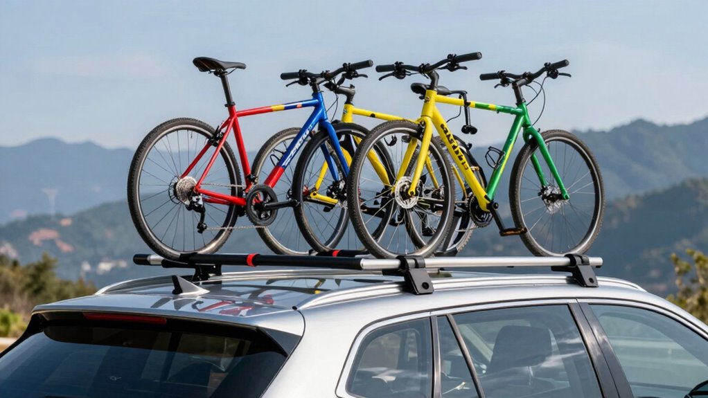 top roof mounted bike racks