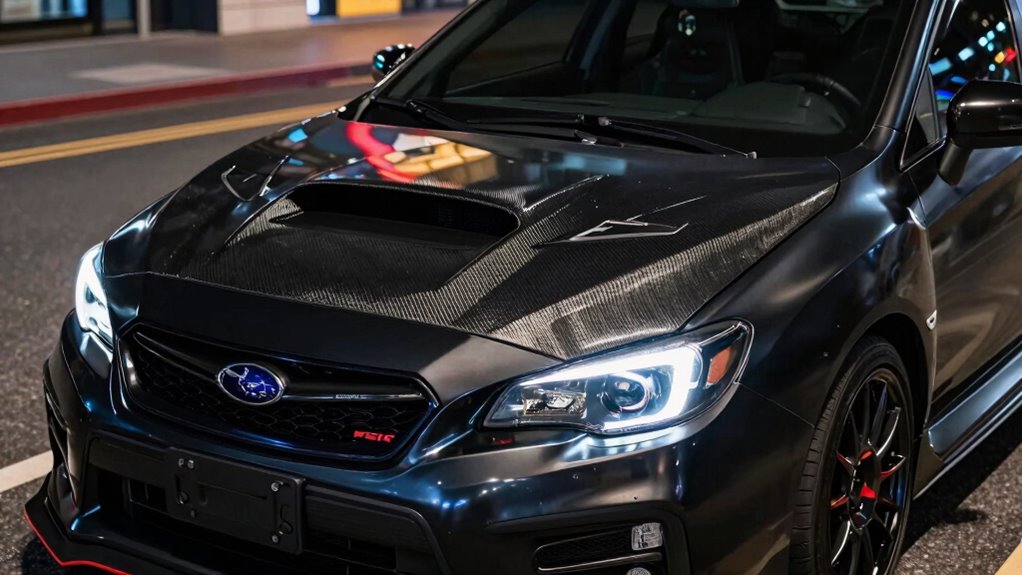 top subaru wrx carbon hoods