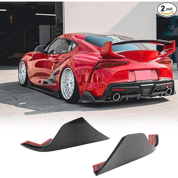Carbon Fiber Rear Bumper Splitters for Toyota GR Supra