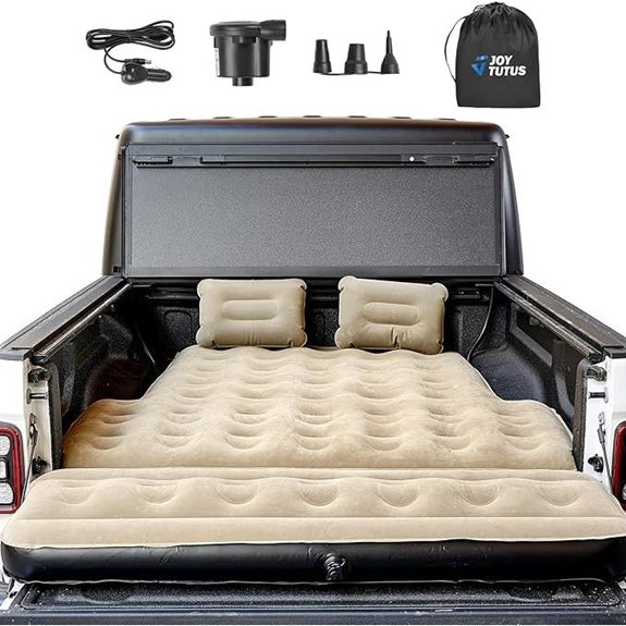 JOYTUTUS Truck Bed Air Mattress with Tailgate Extension