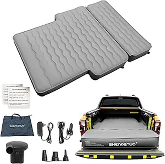Inflatable Truck Bed Air Mattress for Tacoma & Gladiator