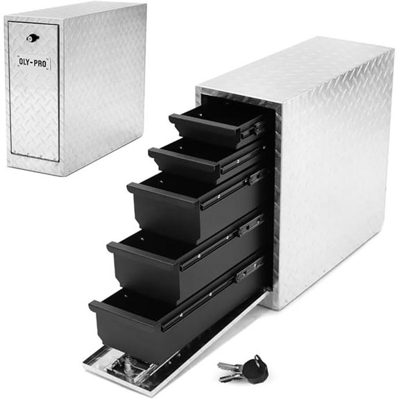 Truck Bed Tool Box with 5-Drawer Slides