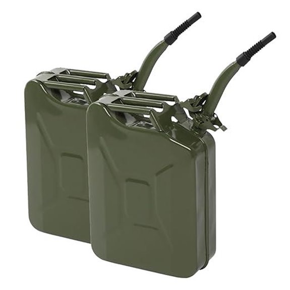 20L Metal Storage Jars with Spout & Handle (2 Pack)