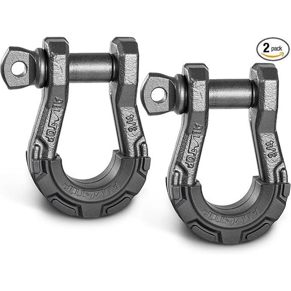 D Ring Shackle 2 Pack 3/4