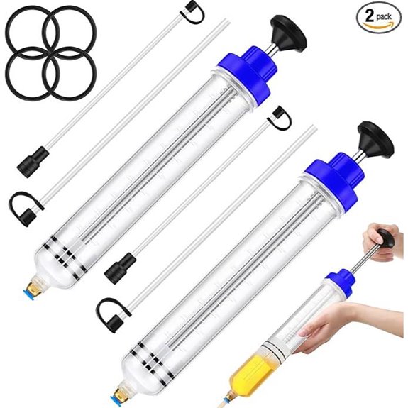 Lothee 2 Pack 500cc Automotive Fluid Extractor Pump
