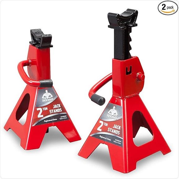 Low Profile 2 Ton Jack Stands (2 Pack)