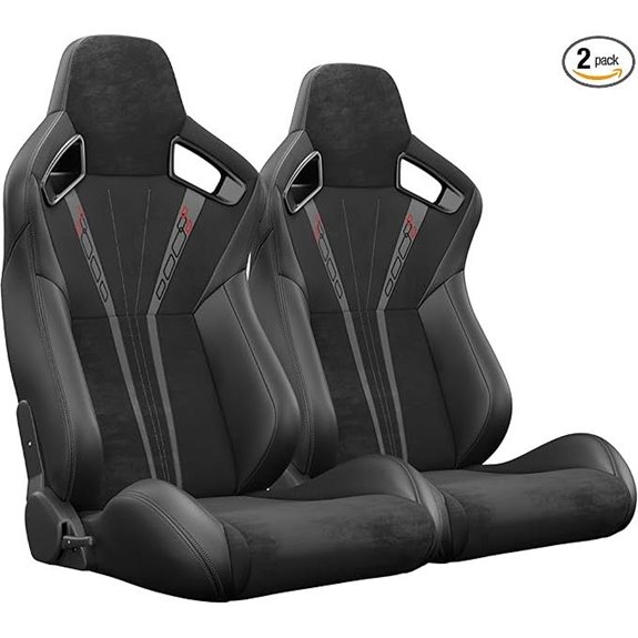 2-Pack Racing Seats with Adjustable Sliders