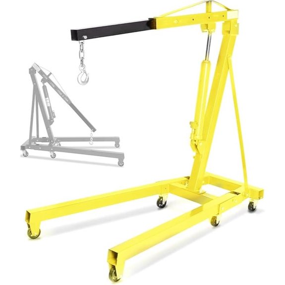 2 Ton Folding Hydraulic Engine Hoist Crane