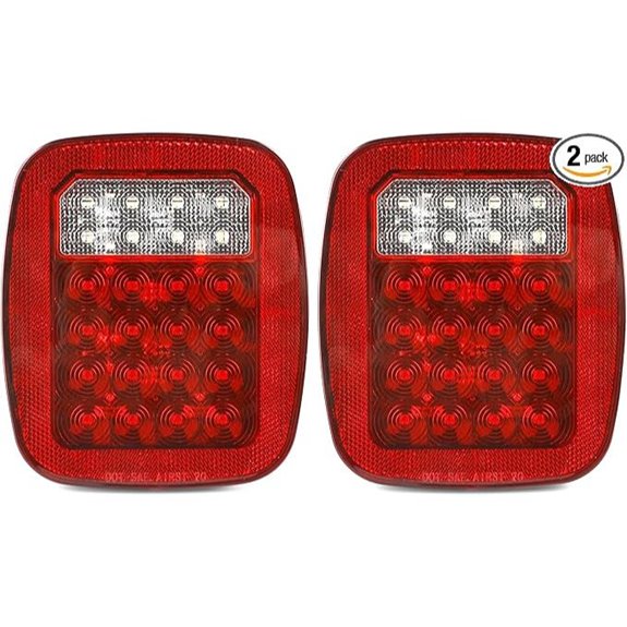 MAXXHAUL Universal 12V LED Signal Tail Light (2 Pack)
