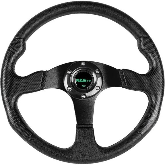 RASTP Universal 13.8” Racing Steering Wheel with Horn