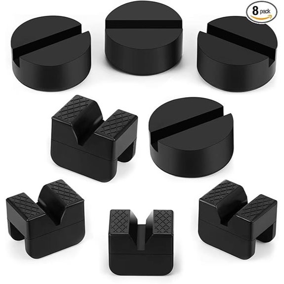 8 Pcs Universal Jack Stand Pad Set
