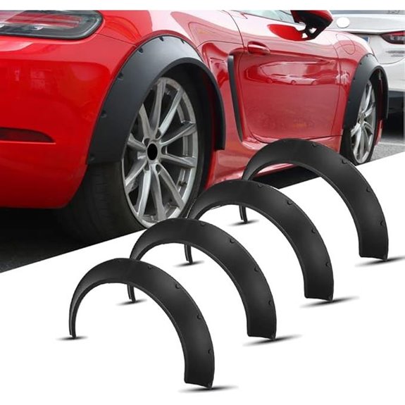 DREAMIZER 4Pcs Universal Flexible Off-Road Fender Flares