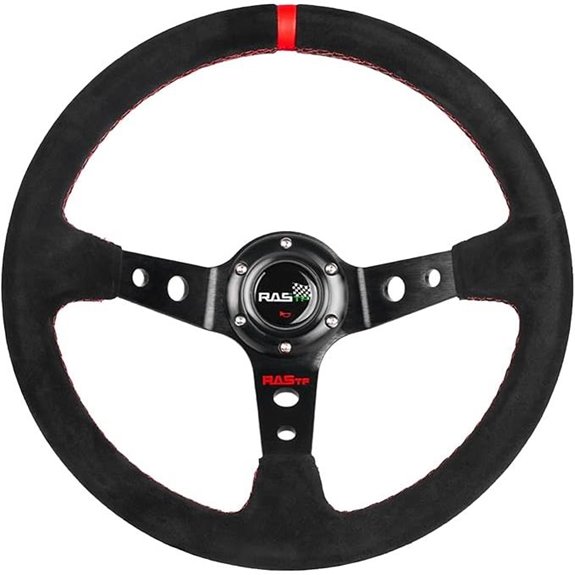 RASTP Universal Racing Steering Wheel with Horn Button